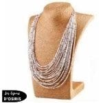 Collier Plastron  Coloré Long - Bijoux-egyptiens.fr