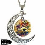 Collier  Pendentif Oeil Argent - Bijoux-egyptiens.fr