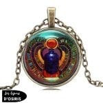 Collier  Pendentif Scarabée - Bijoux-egyptiens.fr