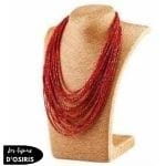 Collier Plastron  Coloré Long - Bijoux-egyptiens.fr