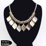 Collier Plastron  Doré Grand - Bijoux-egyptiens.fr
