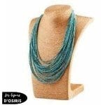 Collier Plastron  Coloré Long - Bijoux-egyptiens.fr