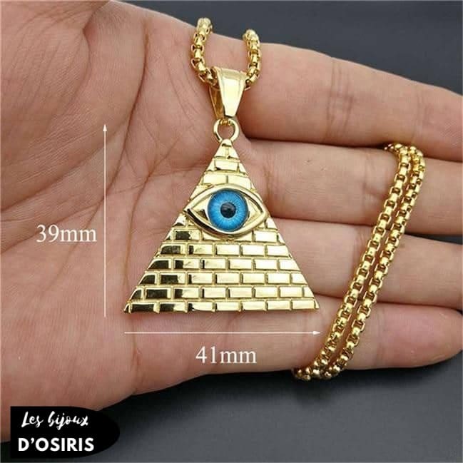 Collier  Oeil Bleu - Bijoux-egyptiens.fr