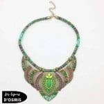 Collier Plastron  Bleu Marine - Bijoux-egyptiens.fr