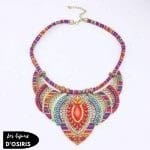 Collier Plastron  Bleu Marine - Bijoux-egyptiens.fr