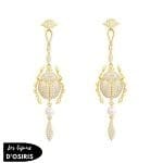 boucle oreille scarabee