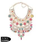 Collier Plastron  Femme Doré - Bijoux-egyptiens.fr