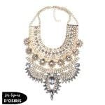 Collier Plastron  Femme Doré - Bijoux-egyptiens.fr