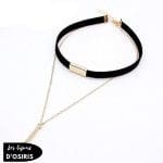 Collier Ras de Cou  Noir Femme - Bijoux-egyptiens.fr