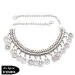 Collier Plastron  Argent - Bijoux-egyptiens.fr