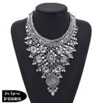 Collier Plastron  Argent Femme - Bijoux-egyptiens.fr