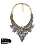 Collier Plastron  Argent Femme Ethnique - Bijoux-egyptiens.fr