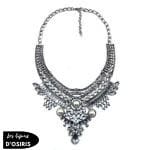 Collier Plastron  Argent Femme Ethnique - Bijoux-egyptiens.fr