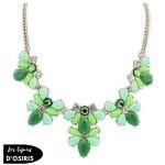 Collier Plastron  Pierres Rose - Bijoux-egyptiens.fr