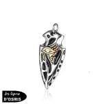 Amulette  Collier Oeil d'horus Argent - Bijoux-egyptiens.fr
