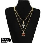 Collier  Pendentif Ankh Argent - Bijoux-egyptiens.fr