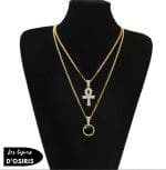 Collier  Pendentif Ankh Argent - Bijoux-egyptiens.fr