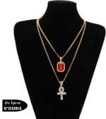 Collier  Pendentif Ankh Argent - Bijoux-egyptiens.fr