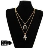 Collier  Pendentif Ankh Argent - Bijoux-egyptiens.fr