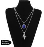 Collier  Pendentif Ankh Argent - Bijoux-egyptiens.fr