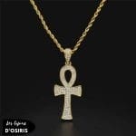 Collier  Croix Ankh Argent - Bijoux-egyptiens.fr