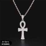 Collier  Croix Ankh Argent - Bijoux-egyptiens.fr