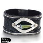 Bracelet Argent  Serpent Femme Large - Bijoux-egyptiens.fr