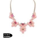 Collier Plastron  Rose - Bijoux-egyptiens.fr