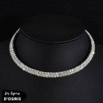 Collier Plastron  Blanc - Bijoux-egyptiens.fr