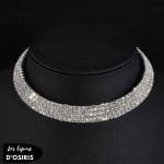 Collier Plastron  Blanc - Bijoux-egyptiens.fr