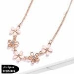 Collier Plastron  Rose Pale Fin - Bijoux-egyptiens.fr