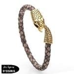 Bracelet Tête de  Serpent - Bijoux-egyptiens.fr